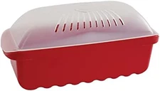 Microwave Pasta Cooker 6 Cup Red Kitchen Accessory