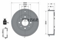 Textar 94027600 Bremstrommel Passend FüR Fiat Opel