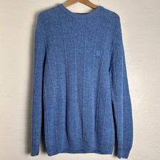 Vintage Chaps Ralph Lauren Knitted Jumper 90s Cable Knit Patterned Sweater Men's