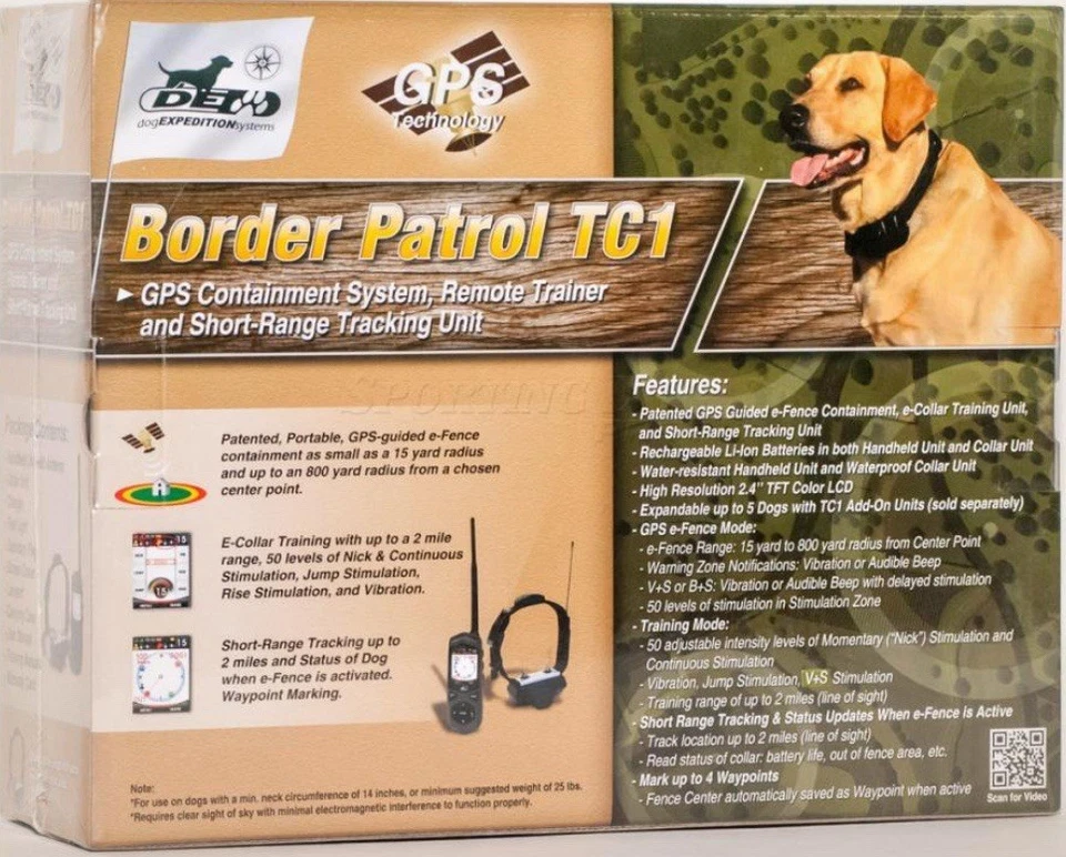 D.T. Cerca inalámbrica GPS para perros Systems TC1 Border Patrol Foto 2 de 4