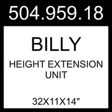 IKEA BILLY Height Extension Unit Birch Effect 32x11x14" 504.959.18