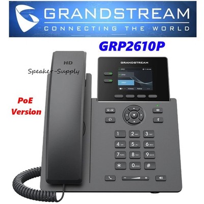 Grandstream GRP2610P 2-Line 2 SIP Office Phone PoE Version GS-GRP2610P
