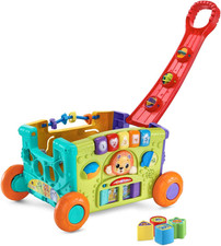 Sort and Discover Activity Wagon for Toddlers, Red