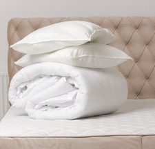 LUXURY ANTI-ALLERGY HOLLOWFIBRE DUVET & PILLOW SET – SOFT HYPOALLERGENIC QUILT
