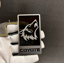 Coyote Badge Emblem fits mustang Grill / Trunk Angry Aggressive Racing Out Black
