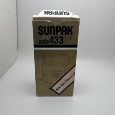 SUNPAK Auto 433D Thyristor Camera Flash Nikon Dedicated Shoe Mount - New Unused