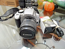 CANON REBEL EOS XT DIGITAL WORKING CAMERA BUNDLE 18-55 LENS 8.0 MEGAPIXEL