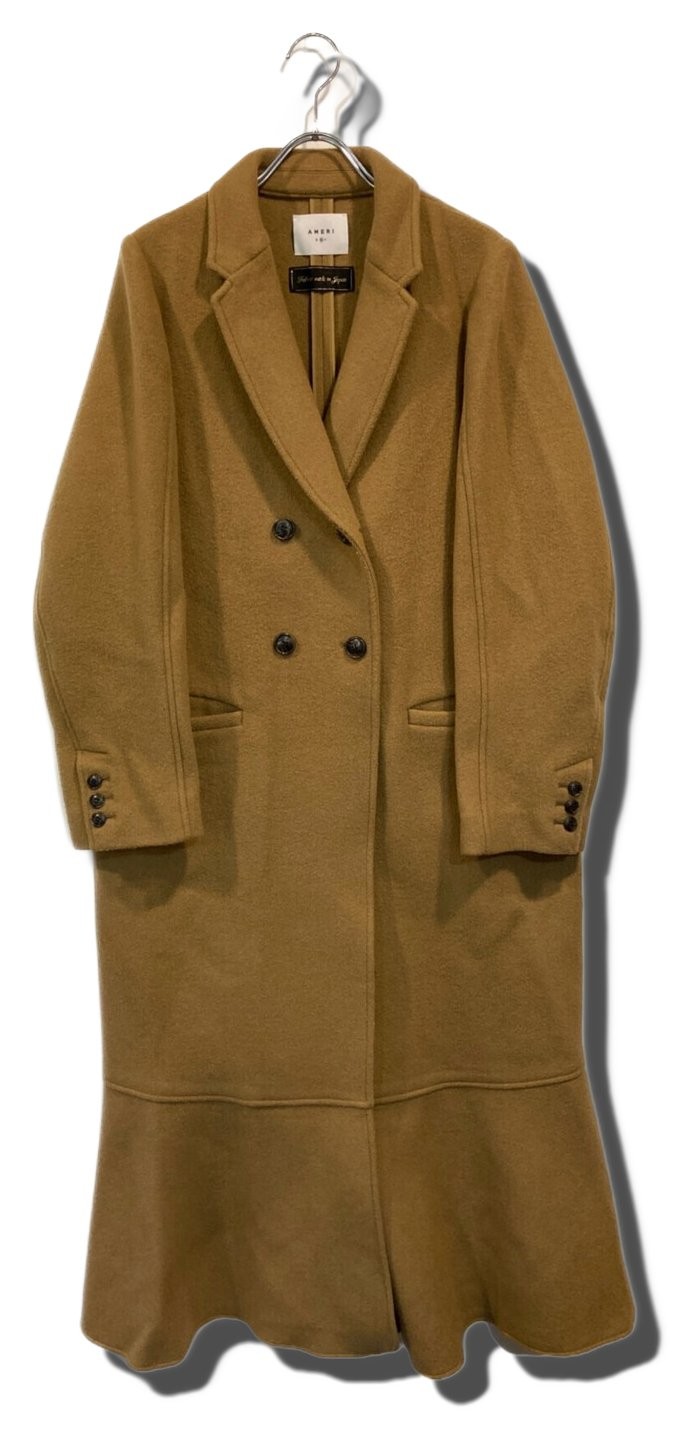 Ameri DOUBLE BREASTED MERMAID COAT 1220760710 Bro… - image 1