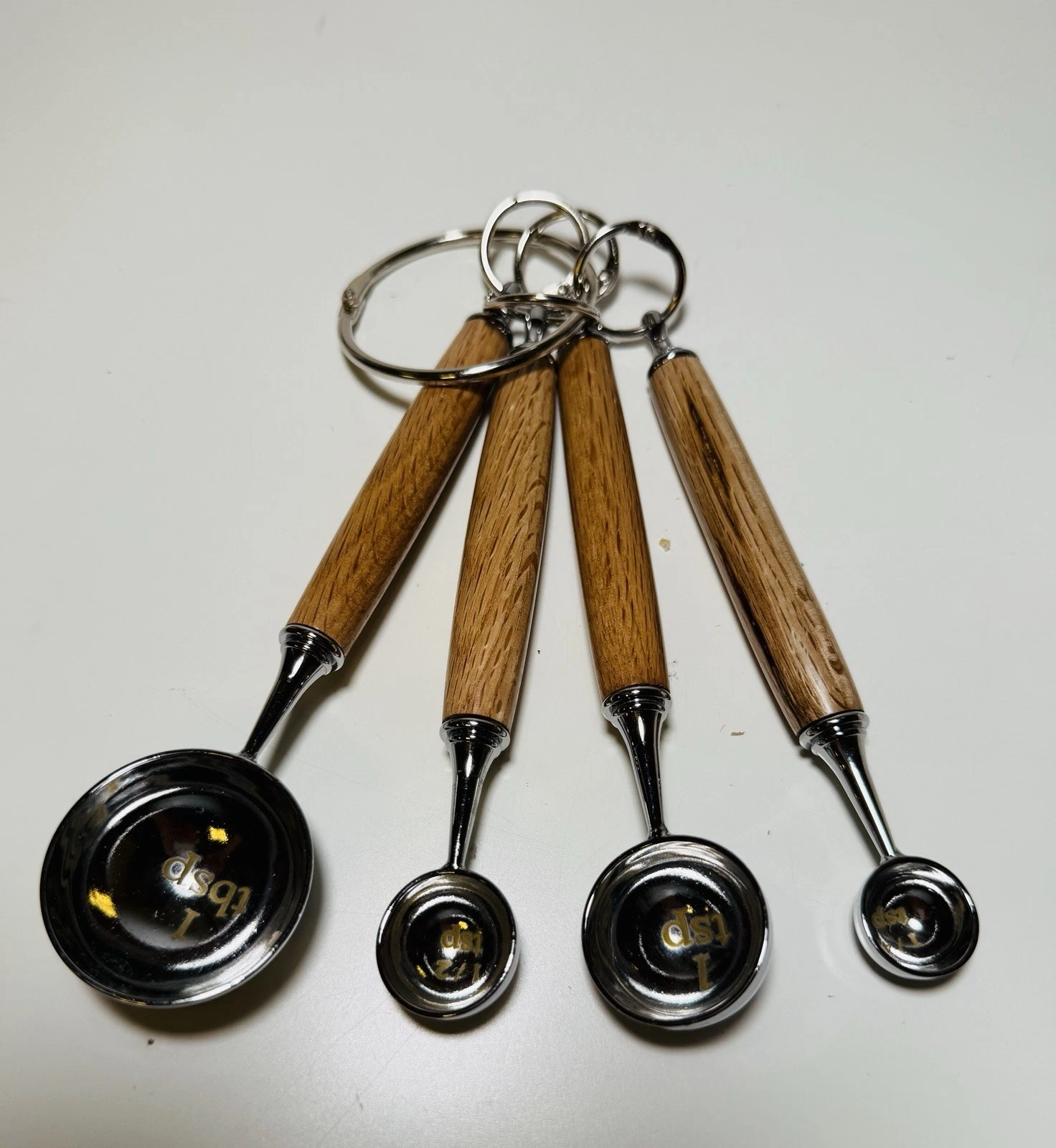 Handmade Measuring Spoon Set Wooden Handles- Set of 4
Opens in a new window or tab