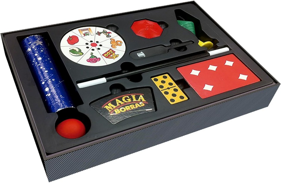 Borras - Classica Borras Magic 50 Trucchi, da 7 anni, multicolore, 22.1 x 4.8 x 0.5 [lingua spagnola] (24047