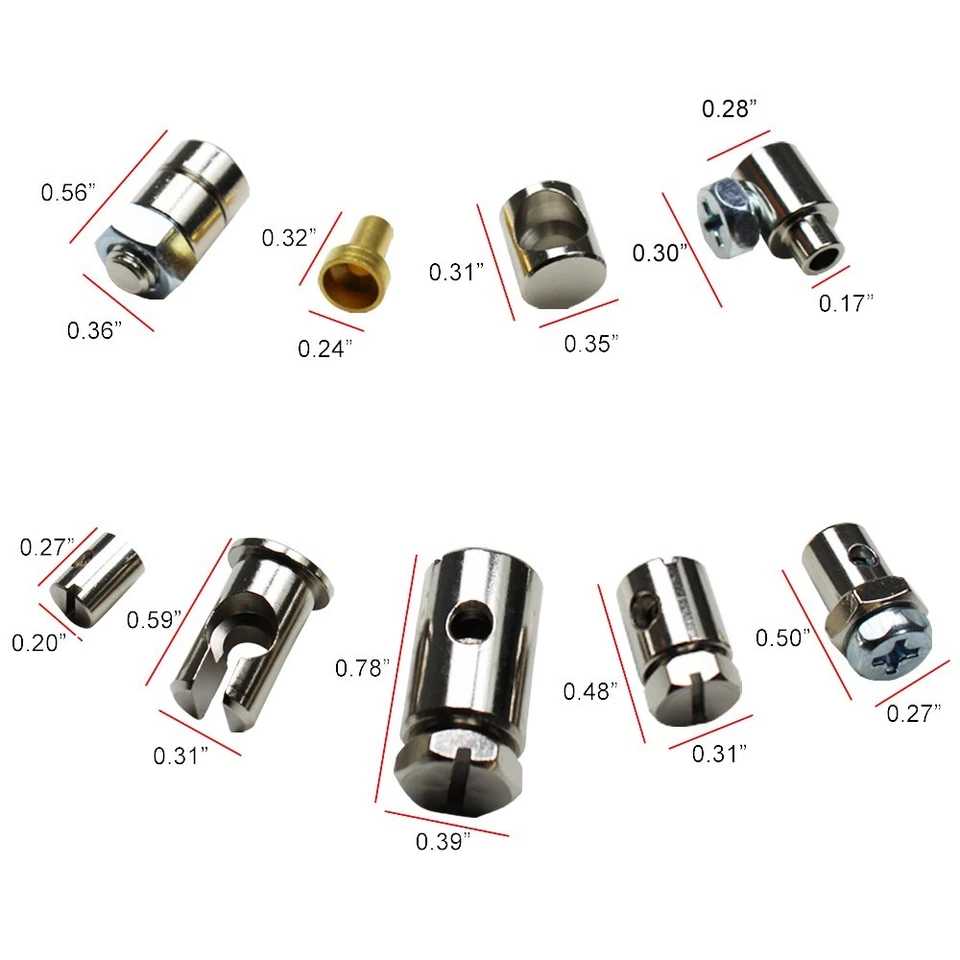 [SASA] 2 Set - Motorcycle Emergency Throttle / Clutch Cable Repair Kit Scooter  - Image 4 of 4