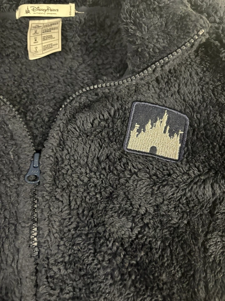 Disneyland Parks Resort Mujer’s Pequeña Azul Peluche Polar Cremallera Completa Chaqueta Difusa Foto 4 de 4