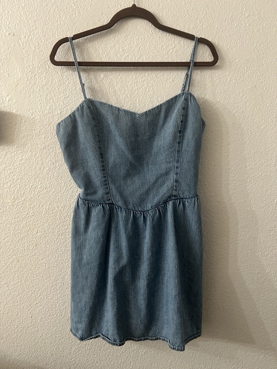 denim dress hollister Size Large white christmas dresses Agnes Denim