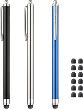 Versatile 3 Pcs Stylus Pens with 0.24 Inch Tip - Ultimate Touchscreen Experience