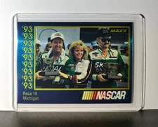 Race 19 Michigan YR 1993 Maxx Premier Plus Racing #198 NASCAR Card