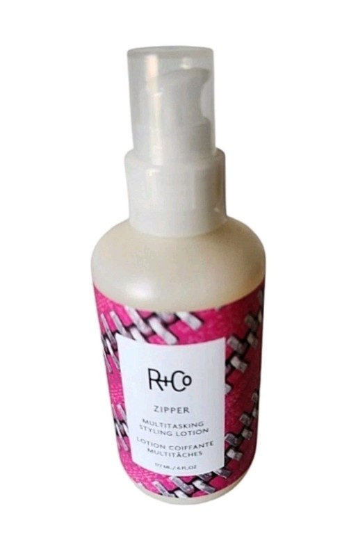 New! R+Co Zipper Multi Tasking Styling Lotion  Size 6 oz