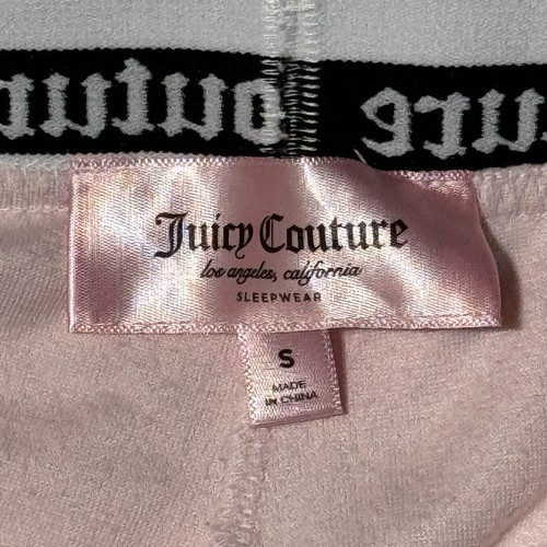 Juicy Couture Pink Velvet Shorts Size Small Elastic Waist Women’s - Picture 4 of 4