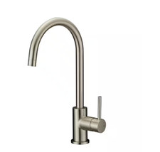 Design House Eastport Single-Handle Standard Kitchen Faucet in Satin Nickel