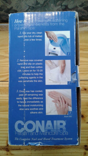 Conair PB5 White & Blue 120 V/AC Paraffin & Manicure Spa Kit w/Nail Dryer - Picture 11 of 12