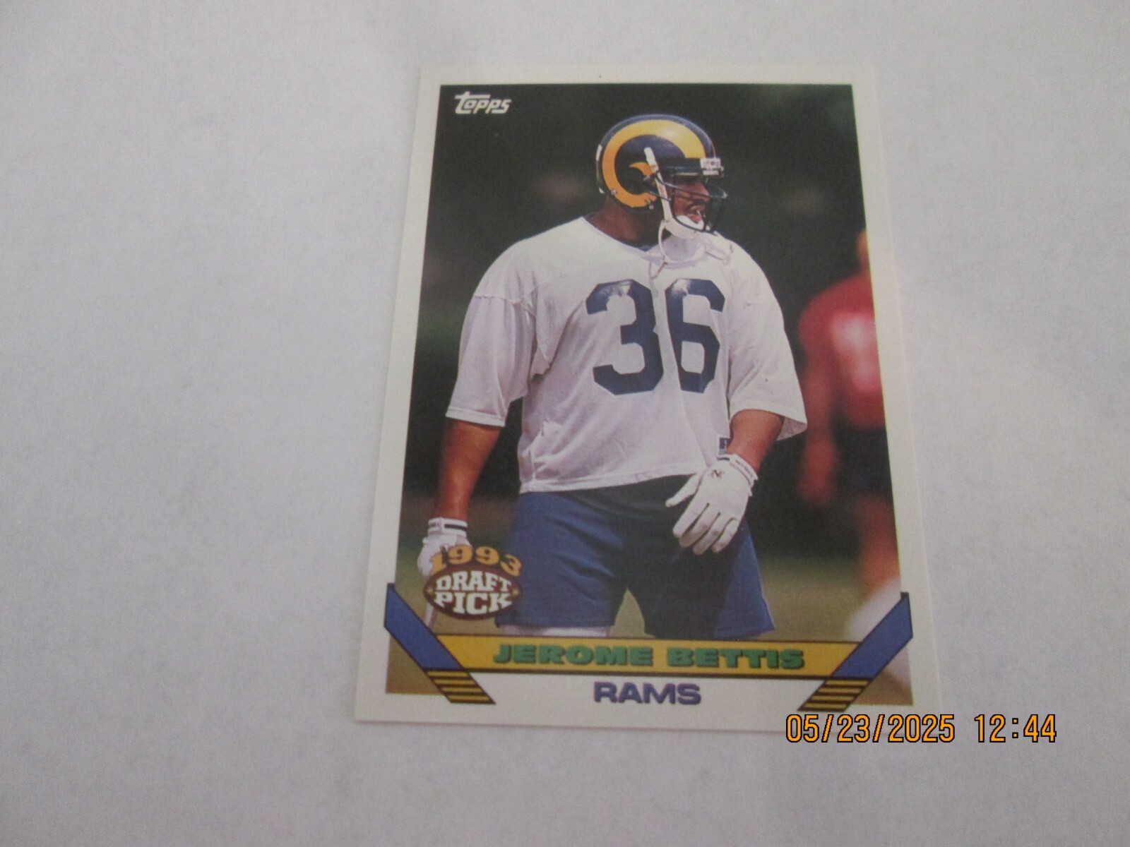 JEROME BETTIS RAMS 1993 TOPPS DRAFT PICK ROOKIE CARD #166