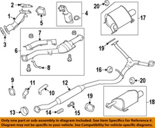 SUBARU OEM 08-17 Crosstrek Exhaust Components-Muffler Pipe Gasket 44011AE010