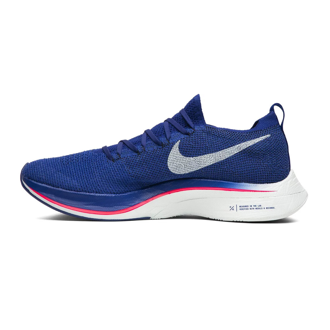 Nike Vaporfly 4% Flyknit Running Trainers - Deep Blue - Size UK 9