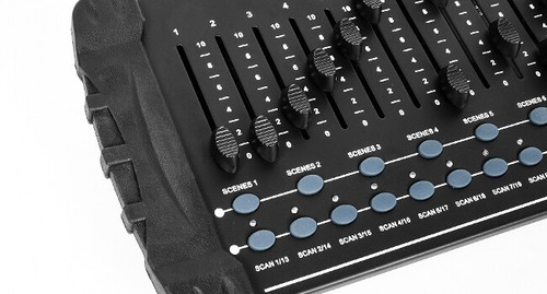 384 Kanäle DMX-512 Controller-Konsole für DJ Disco Bar Party mit Bühnenlichtlase - Afbeelding 8 van 27