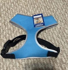 Medium Casual Canine Collection Neoprene Reflective Blue Dog Harness - NWT