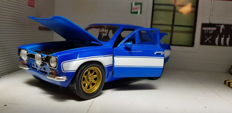 Fast Furious Ford Escort Mk1 RS1600 Brian Rally 1970 1:24 RS2000 Model Car 99572 - Image 3 of 4