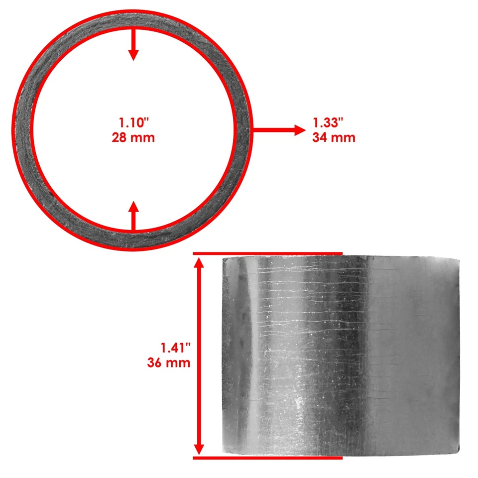 Exhaust Silencer Pipe Gasket Kit For Yamaha Royal Star 1300 XVZ1300 1996 - 2013 - Image 3 of 4