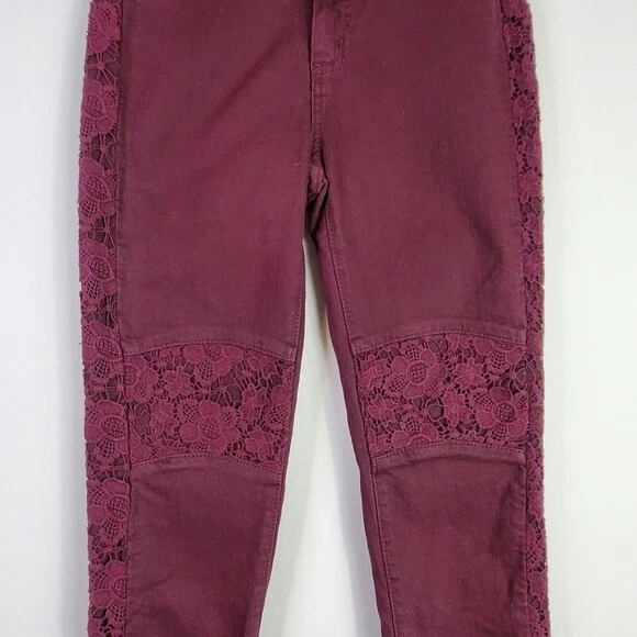 Pantalones de mezclilla ajustados LF Carmar de encaje para moto talla 26 Foto 4 de 4