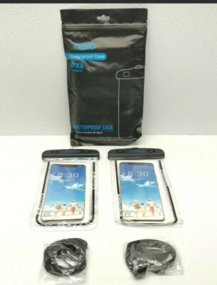 Dsio Waterproof Bag Phone Camera Case green + blue new sealed bag 