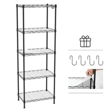 WORKPRO 5-Tier Metal Storage Shelving Unit Garage Wire Rack Storage Rack Shelves