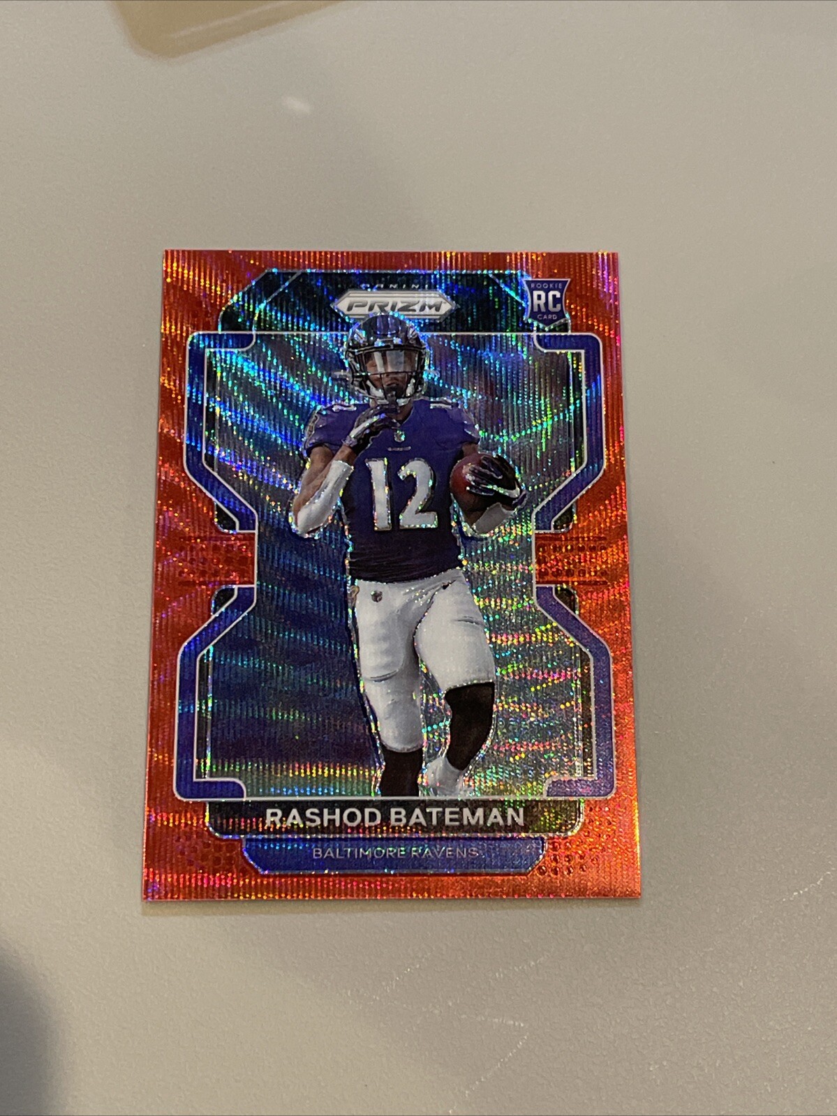 2021 Panini Prizm Rashod Bateman Red Wave #/149 #340