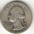 USA - 1944D - Washington ¼ $ - Silver Eagle - Low Mintage - #14262RG