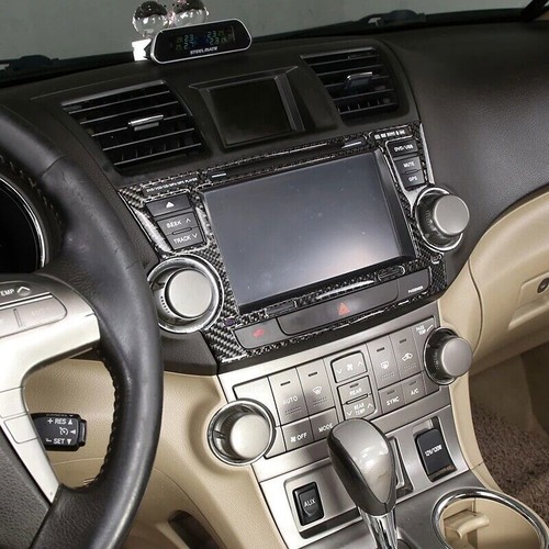 Carbon Fiber Central Control GPS Navigation Trim for Toyota Highlander 2009-2013 - Picture 7 of 7