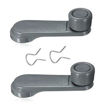 2 NEW Manual Window Crank Handles Grey Gray for 98-04 Frontier 87-95 Pathfinder