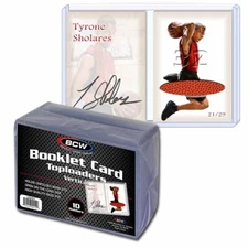 (10-Pack) BCW Booklet Card Toploaders Vertical Book Card Topload Holders