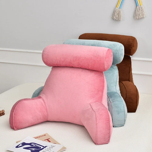 High Back Reading Pillow Back Rest Lumbar Support Arm Seat Cushion Lounger - Picture 1 of 66