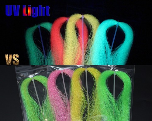 22 Farben Crystal Flash holografisches Lametta Flashabou Glitzer Fliegenbindematerial - Bild 9 von 9