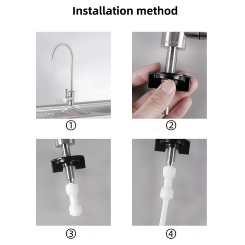 Zinc Alloy Sink Faucet Tap Chrome Reverse Osmosis RO Drinking Water Filter Hot - Picture 9 of 9