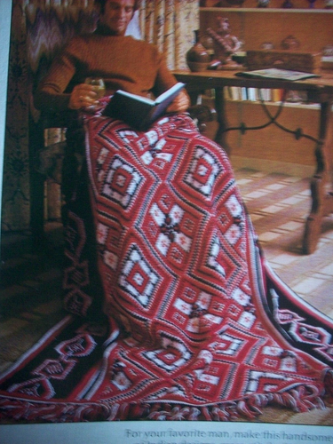 McCall's Book of Afghan knit crochet embroider patterns throws dog clown sampler - Picture 5 of 12