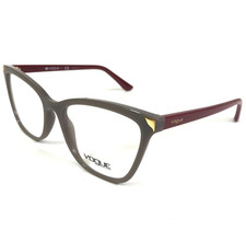 Vogue Eyeglasses Frames VO5206 2596 Grey Burgundy Red Gold Cat Eye 53-17-140