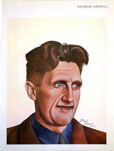 Retrato de novelista George Orwell 1985 personajes famosos arte impresión 54 - Imagen 2 de 3