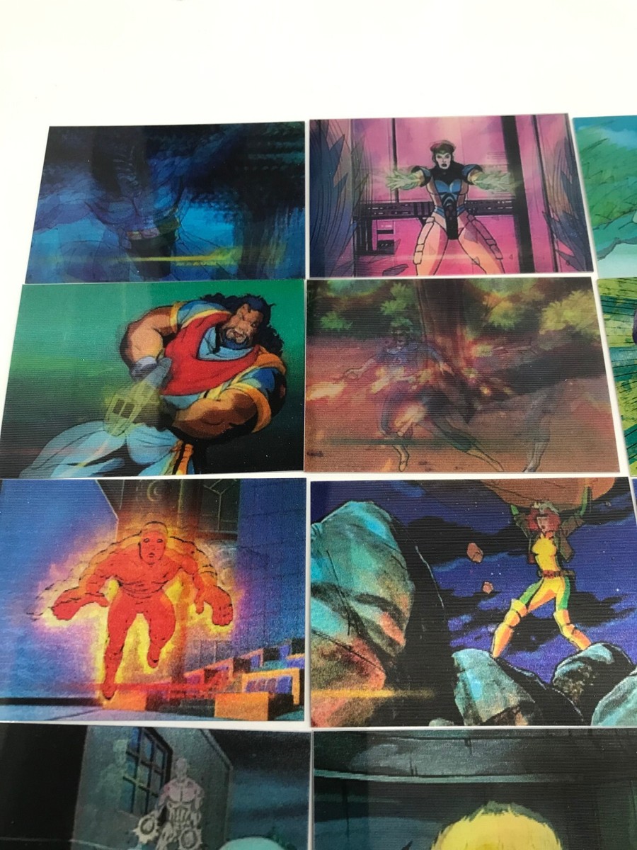 1996 Fleer マーベル カード Marvel Motion まとめ売り 1996 Marvel Motion Trading Card 3-D Motion card Lot of 13