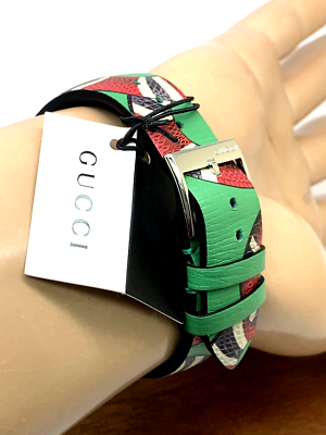 GUCCI Women's Watch YA1264081 G-Timeless Swiss Quartz Snake Green