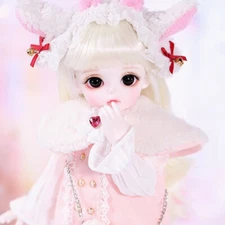 Lovely 1/6 BJD Doll SD Joints Bare Doll Girl Miyo Eyes Face Makeup Handmade Gift