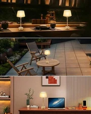 UMEXUS Portable Cordless Table Lamps Rechargeable, 5000mAh Battery Operated, ...