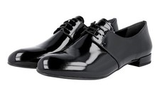 PRADA Patent Leather Derby Dress Shoes - Black - NEW -  US 10.5 EU 40,5 UK 7.5