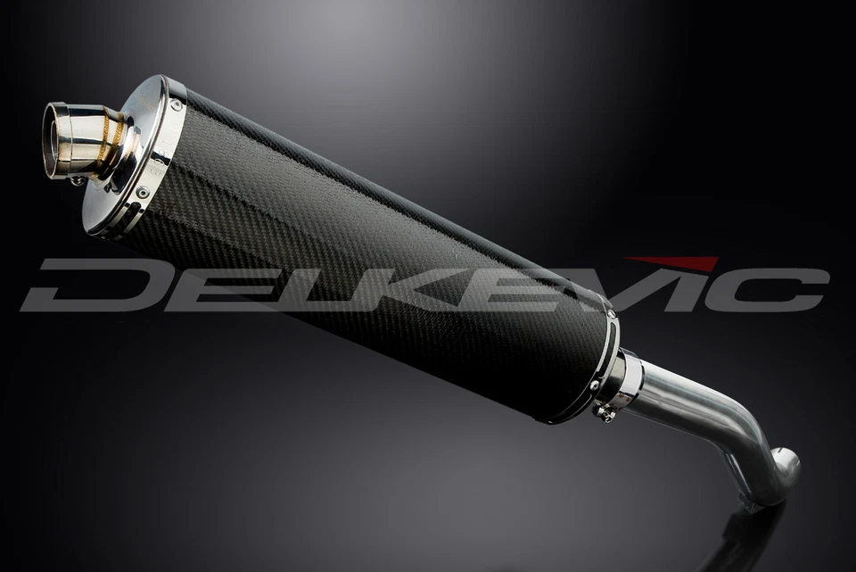 Kit silenciador escape carbono ovalado 18" Honda VFR800 Interceptor 1998-2001 Foto 3 de 4